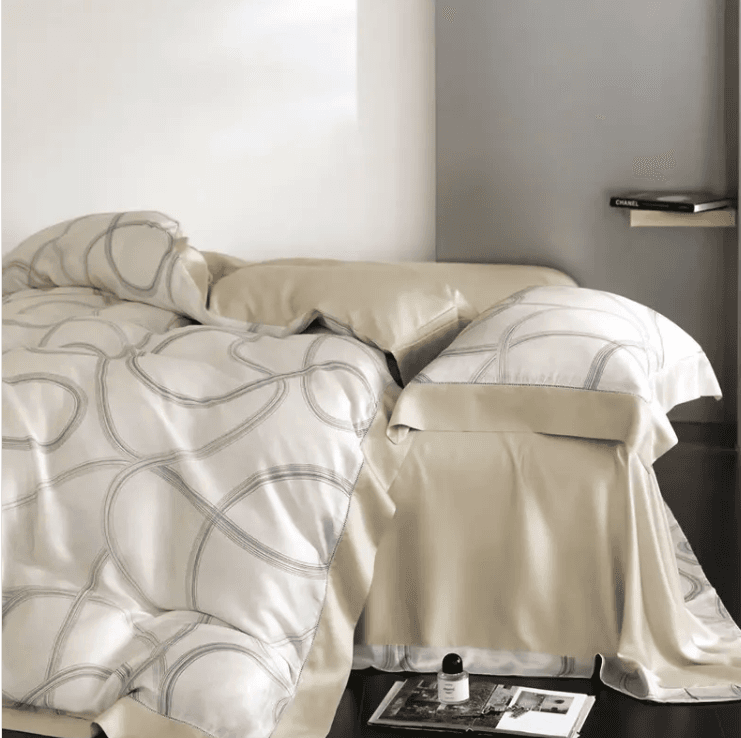 Luxury Home Textile Breathable 300TC Lyocell Bedding Set Factory Direct